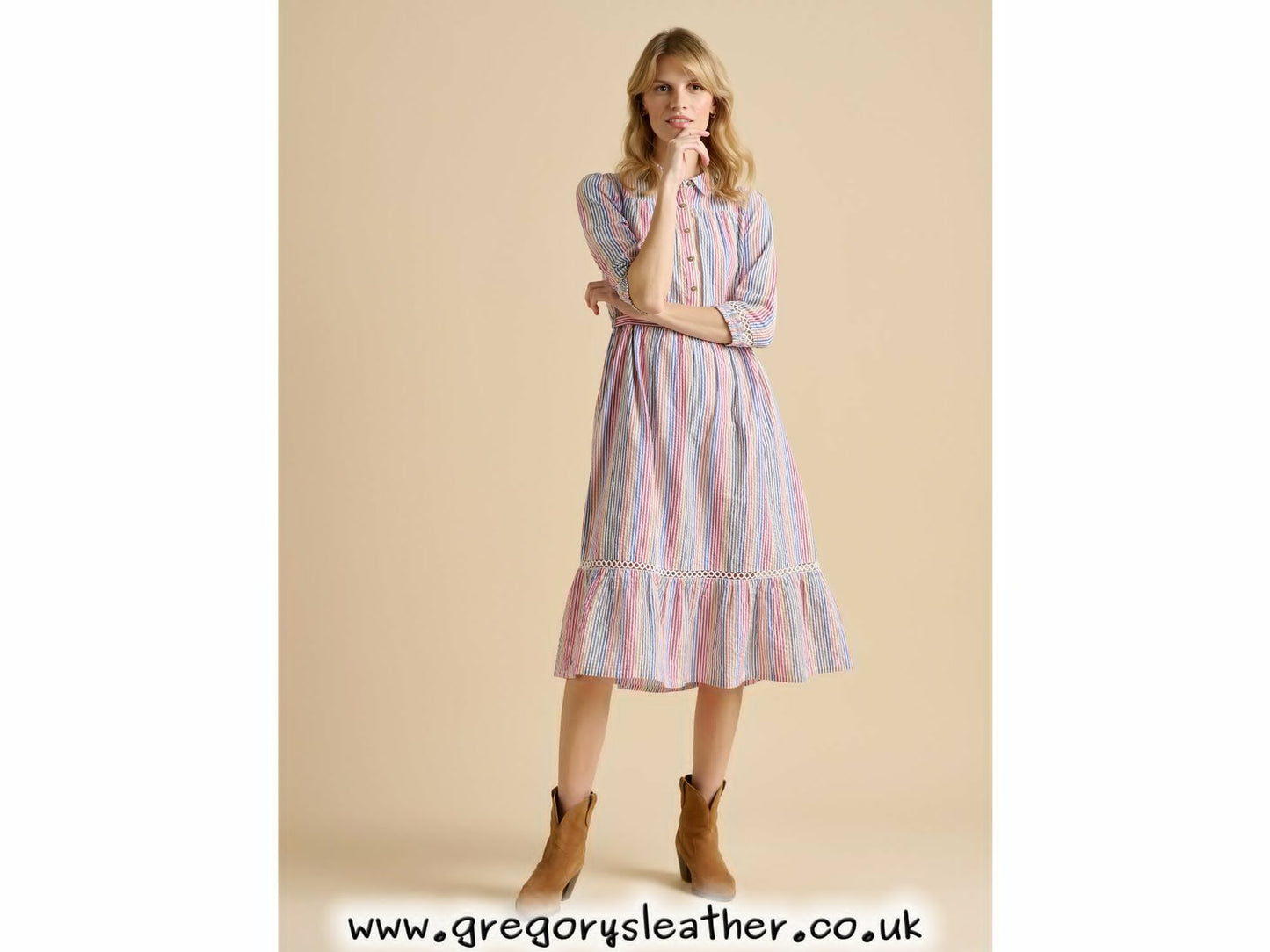 Multi Pier Midi Dress by Brakeburn