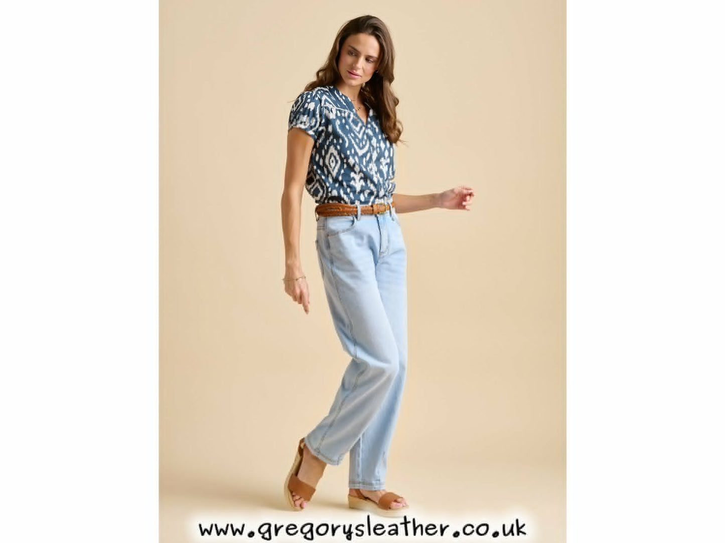 Blue Ikat Blouse by Brakeburn