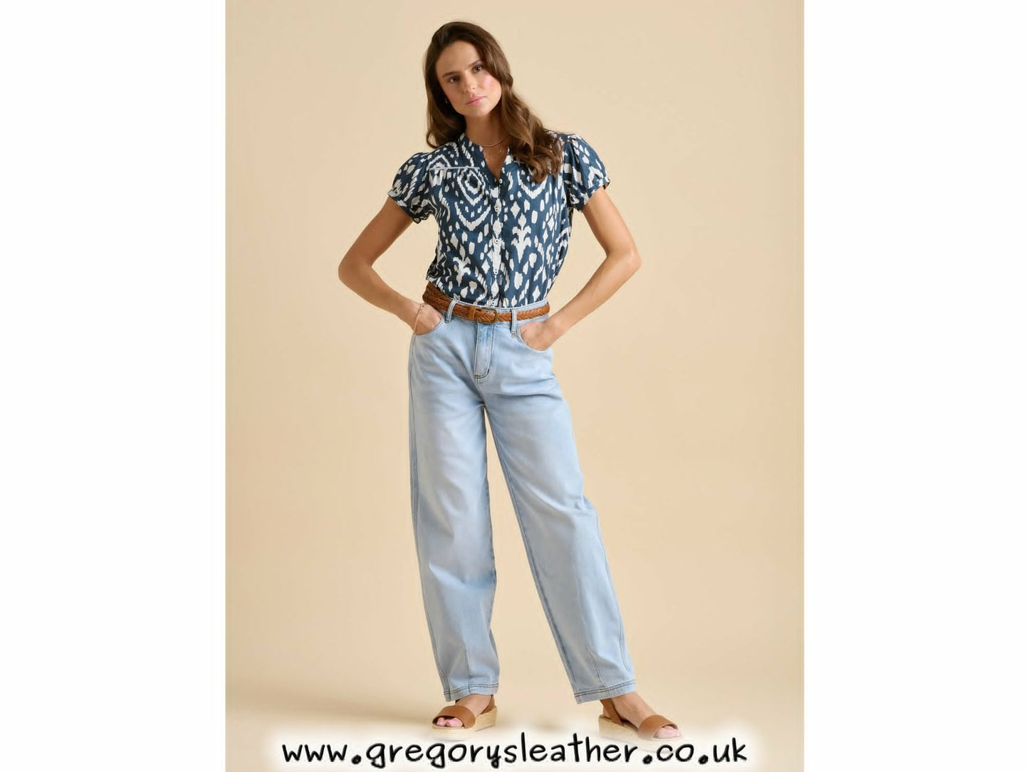 Blue Ikat Blouse by Brakeburn