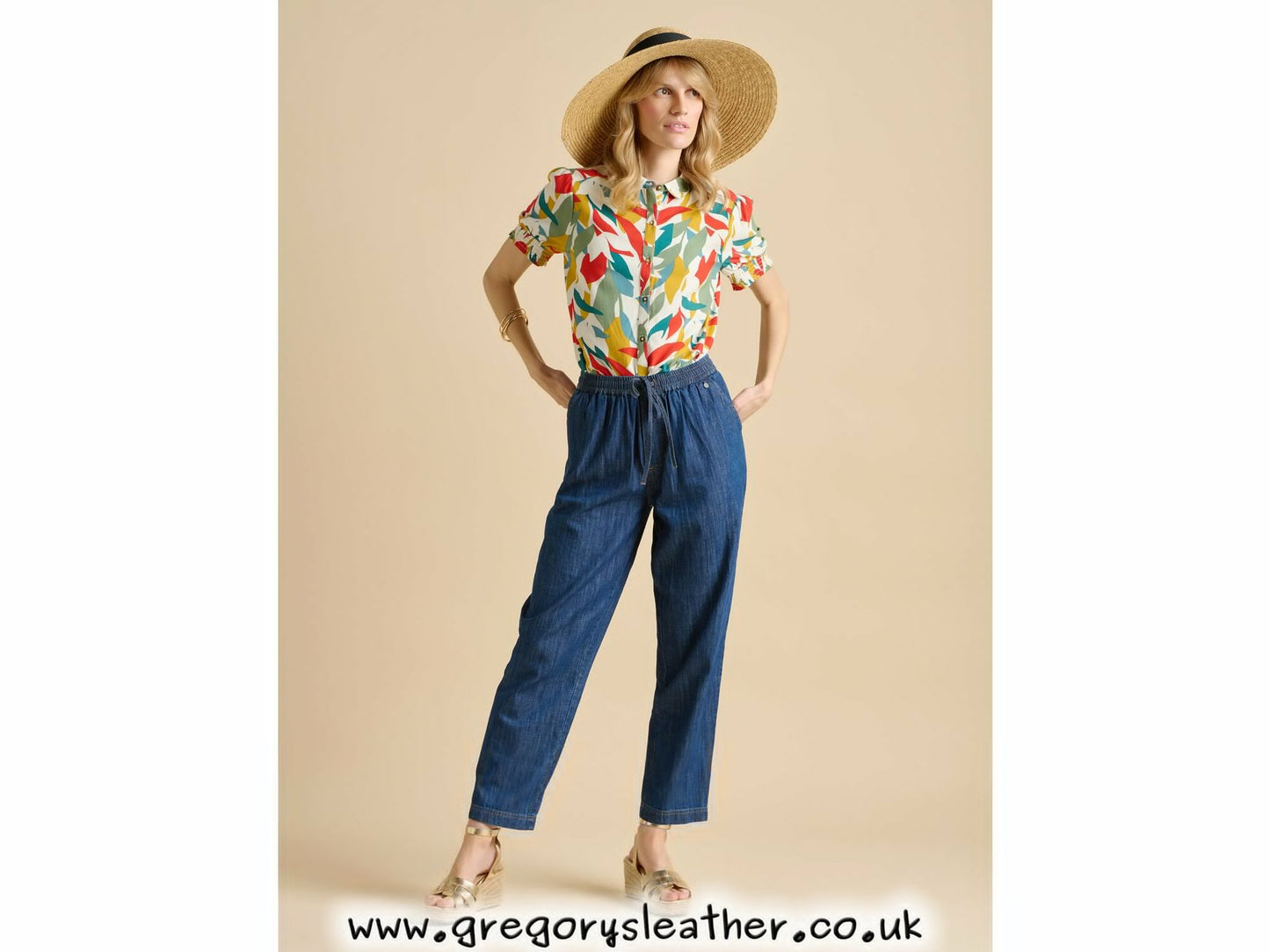 Multi Falling Leaves Blouse by Brakeburn