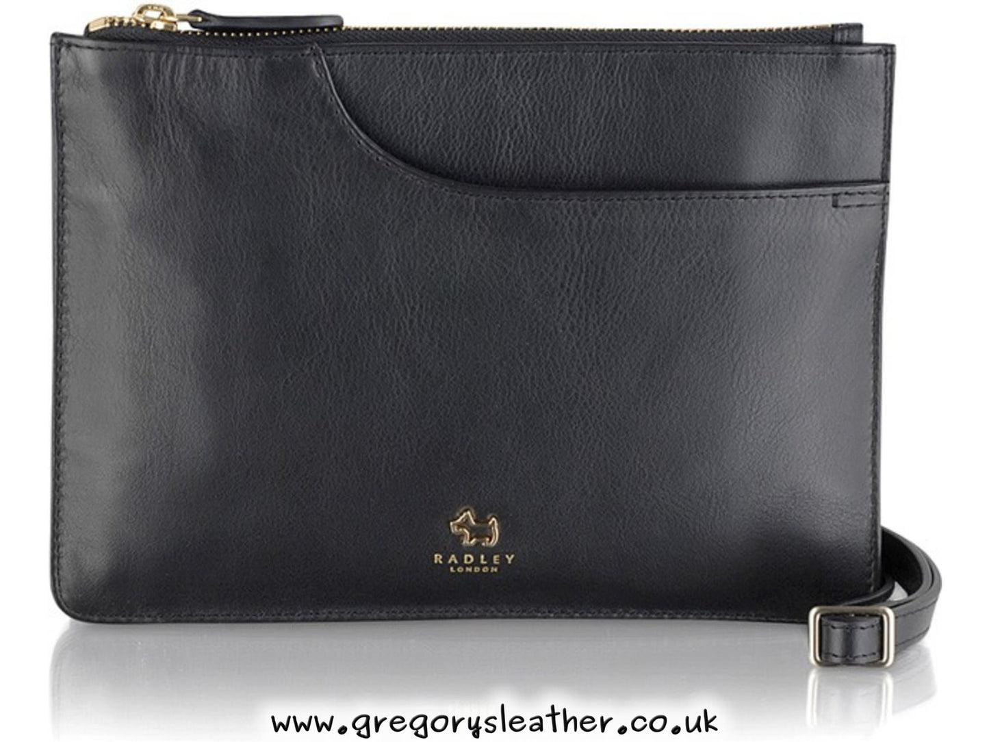 Black Pockets Medium Zip Top Xbody Bag by Radley