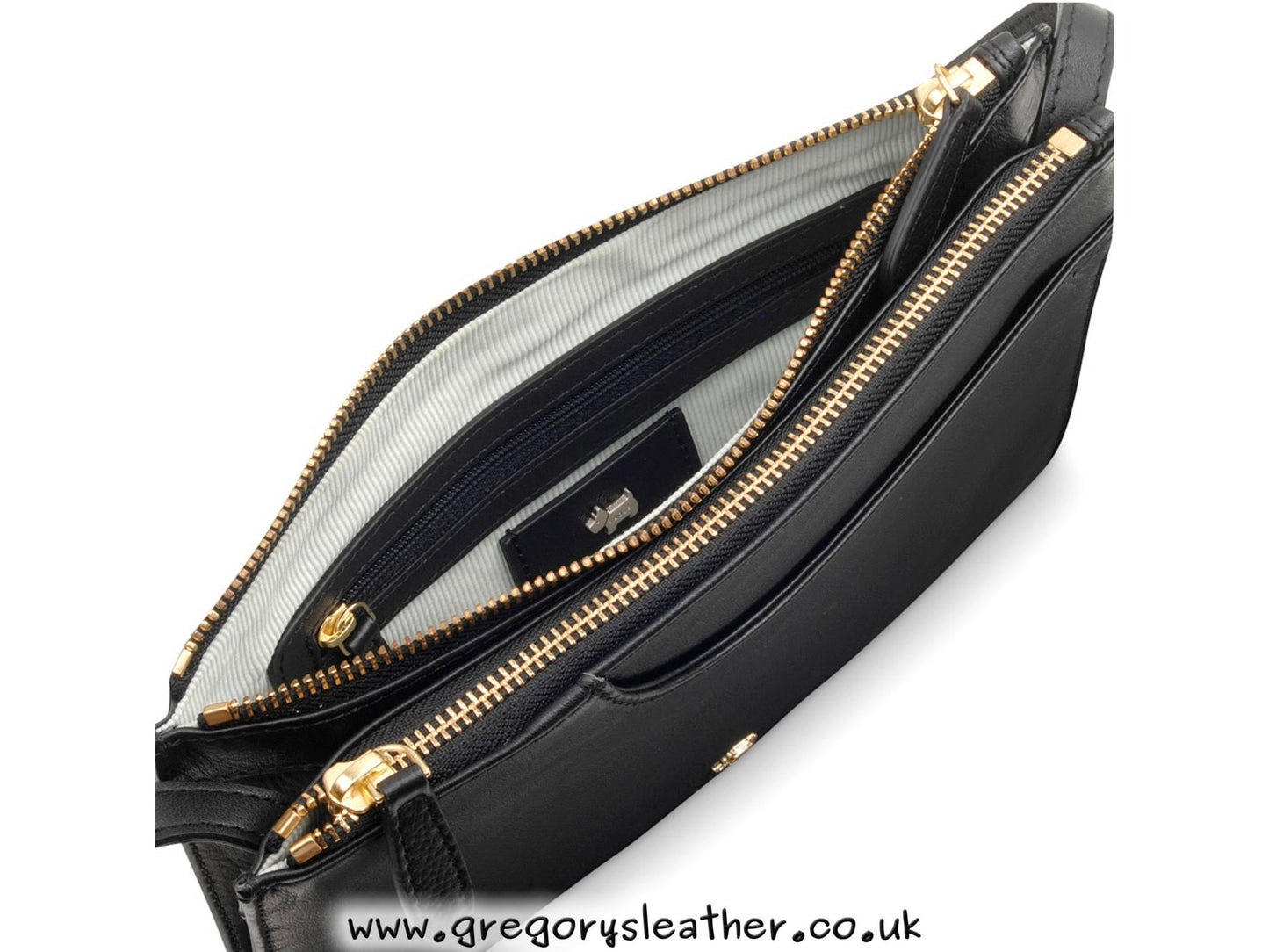 Black Pockets Medium Zip Top Xbody Bag by Radley
