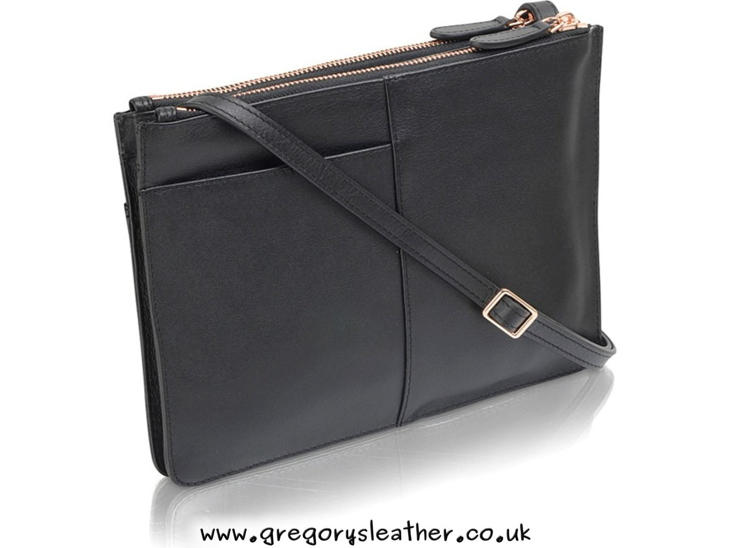 Black Pockets Medium Zip Top Xbody Bag by Radley
