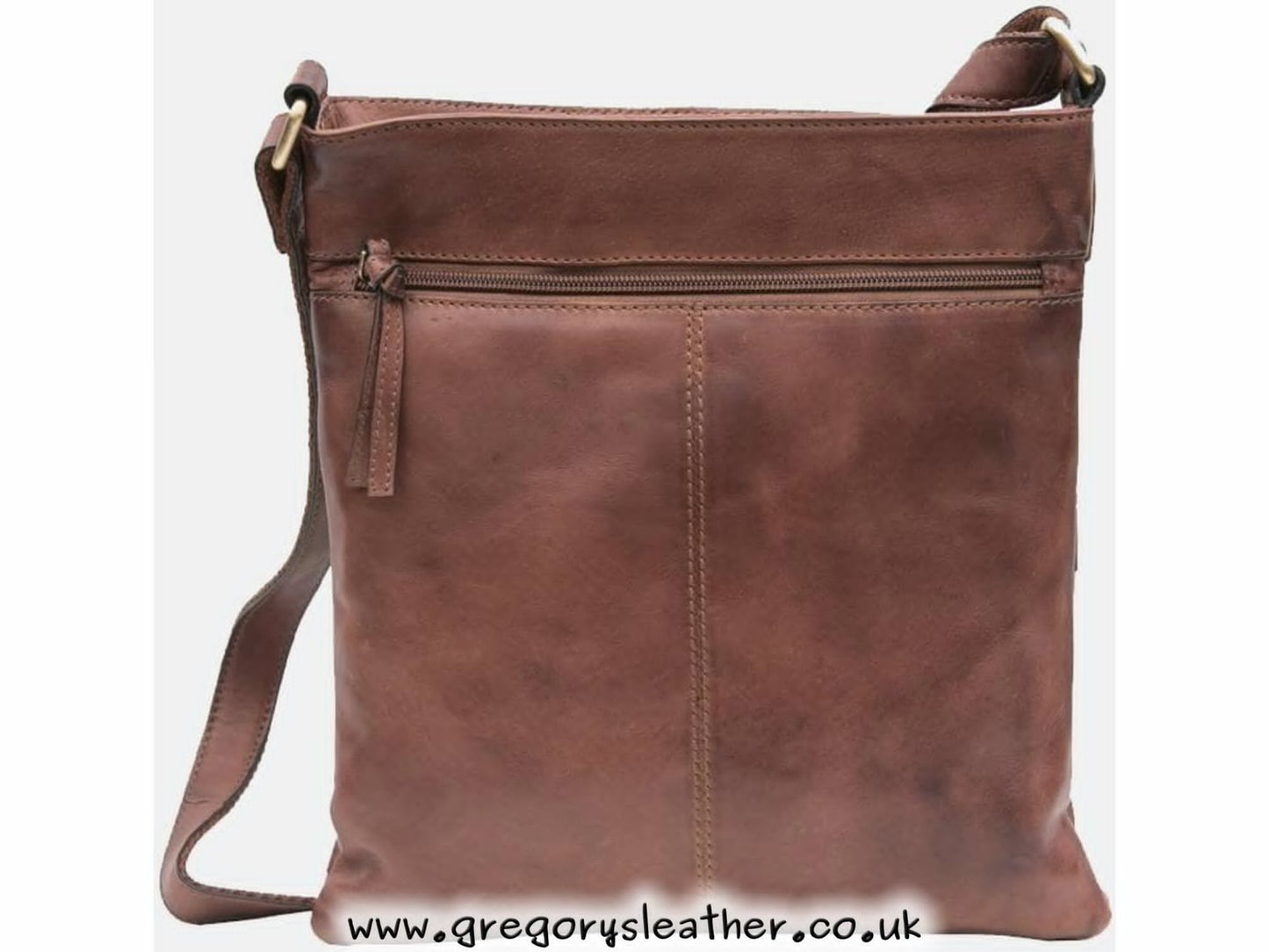 Brown Ridgeback Leather Crossbody Bag - by Prime Hide