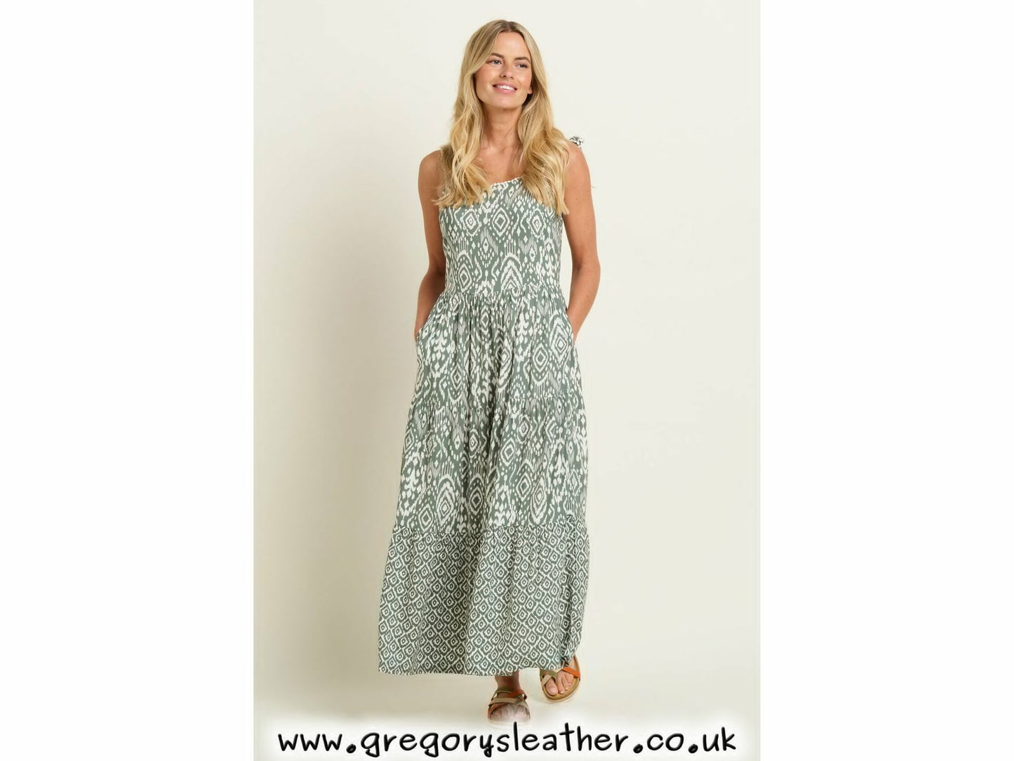 Green Orla Maxi Dress by Brakeburn