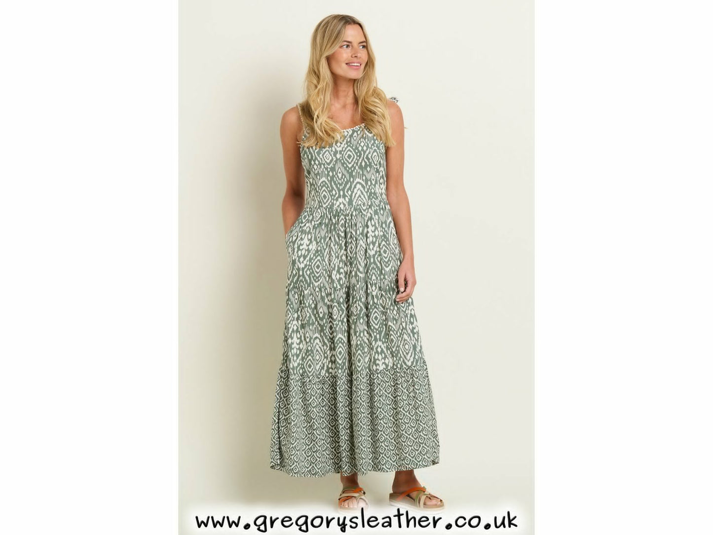 Green Orla Maxi Dress by Brakeburn
