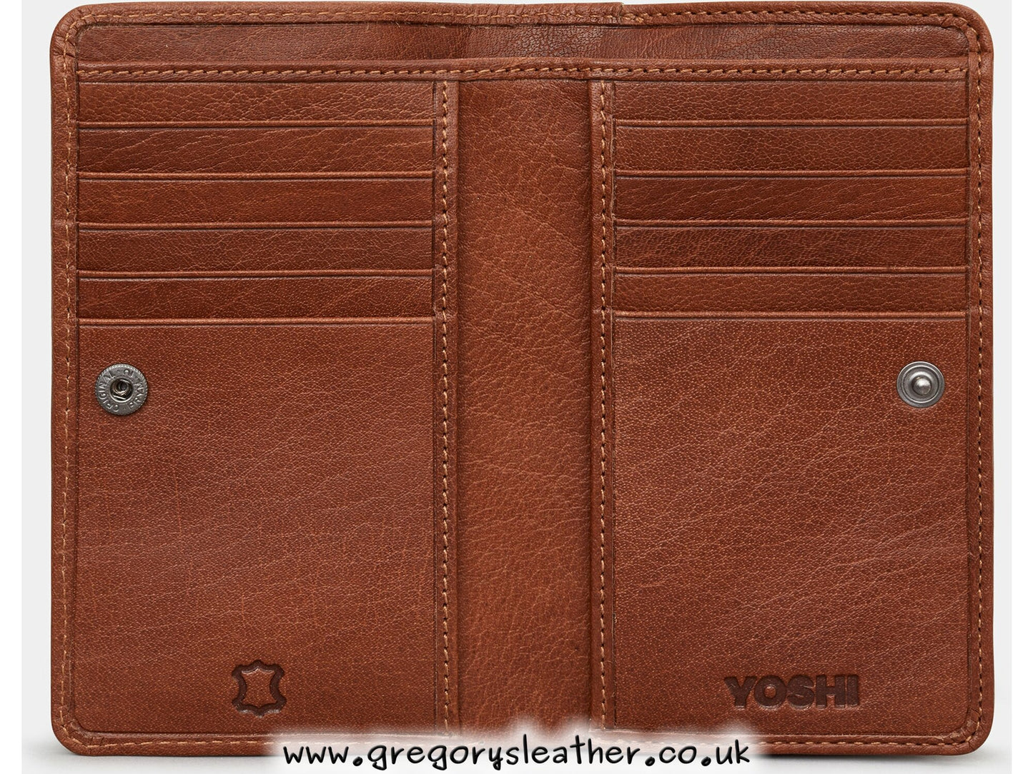 Tan William Shakespeare Shakespeare Bookworm Library Zip Around Leather Purse by Yoshi