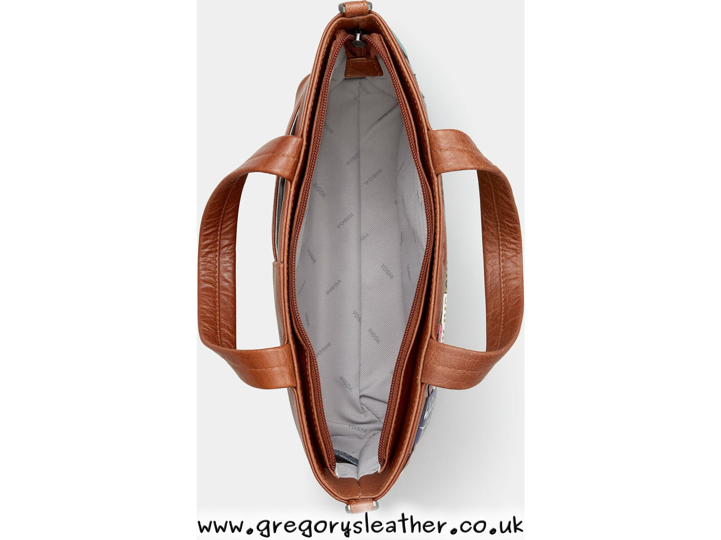 Tan William Shakespeare Shakespeare Bookworm Leather Grab Bag by Yoshi