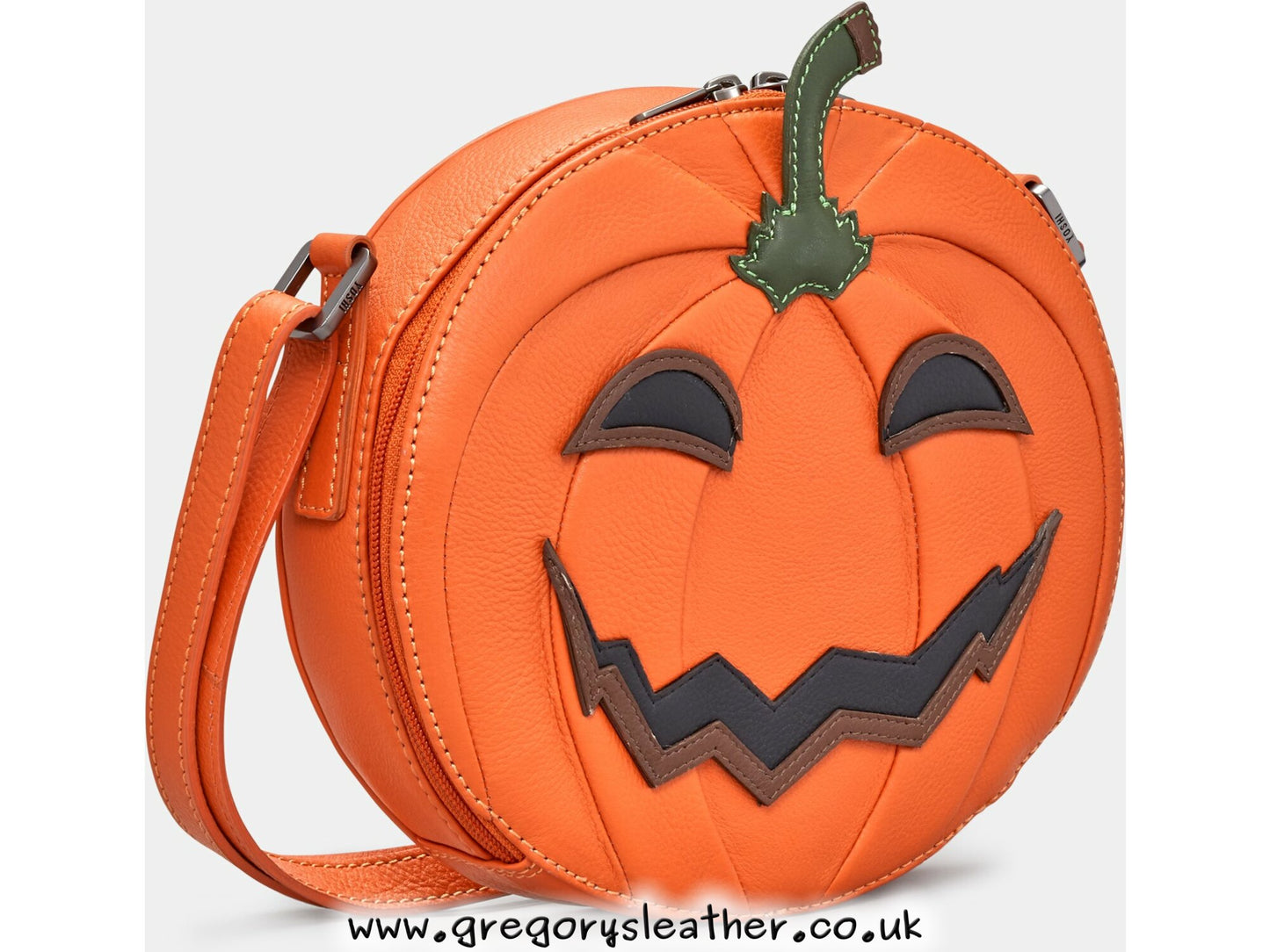 Jack O Lantern Jack O' Lantern Leather Cross Body Bag by Yoshi