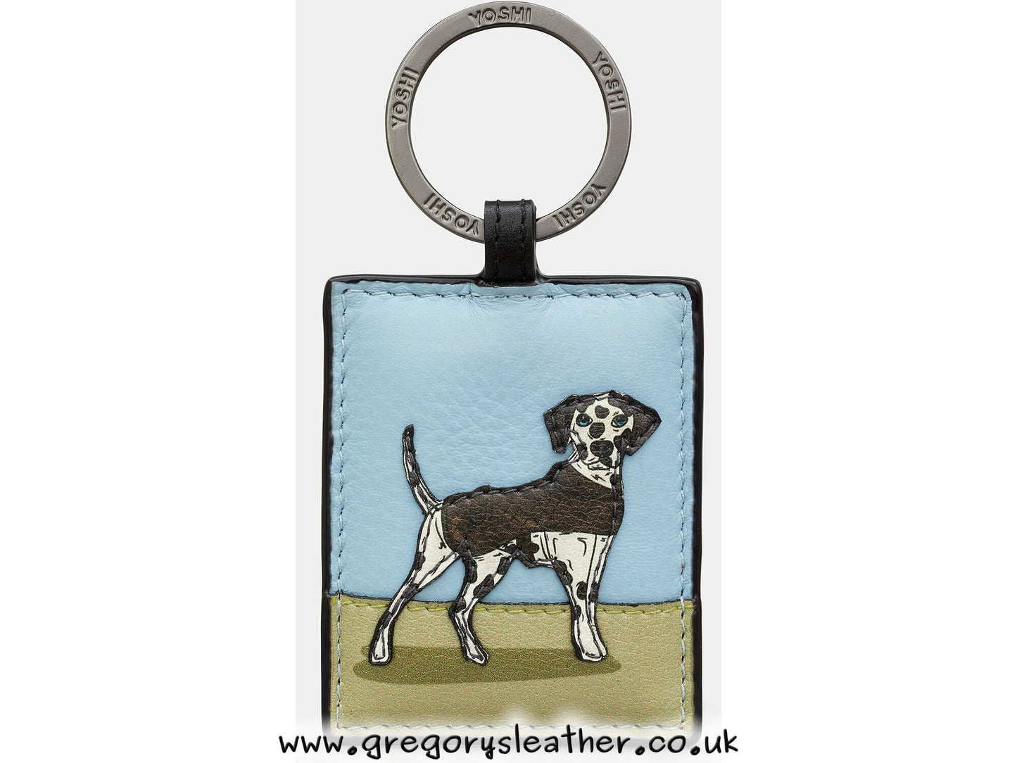 Dog Walk - Leather Keyring by Yoshi