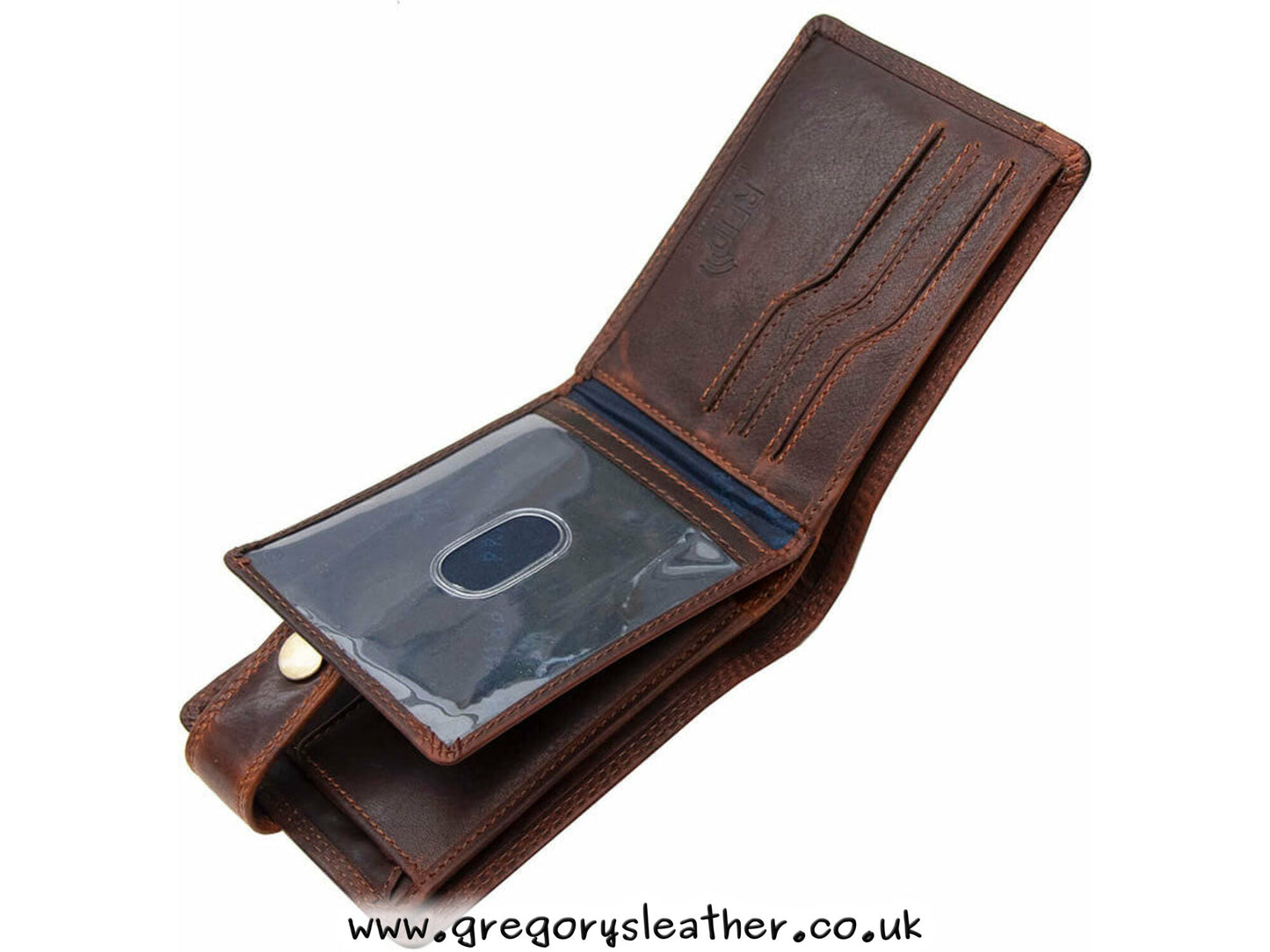 Brown New York Leather Wallet - by Prime Hide