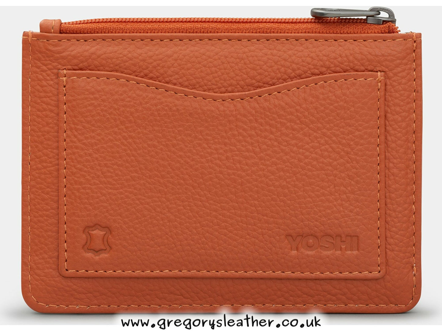 Elephant Parade Zip Top Leather Purse by Yoshi