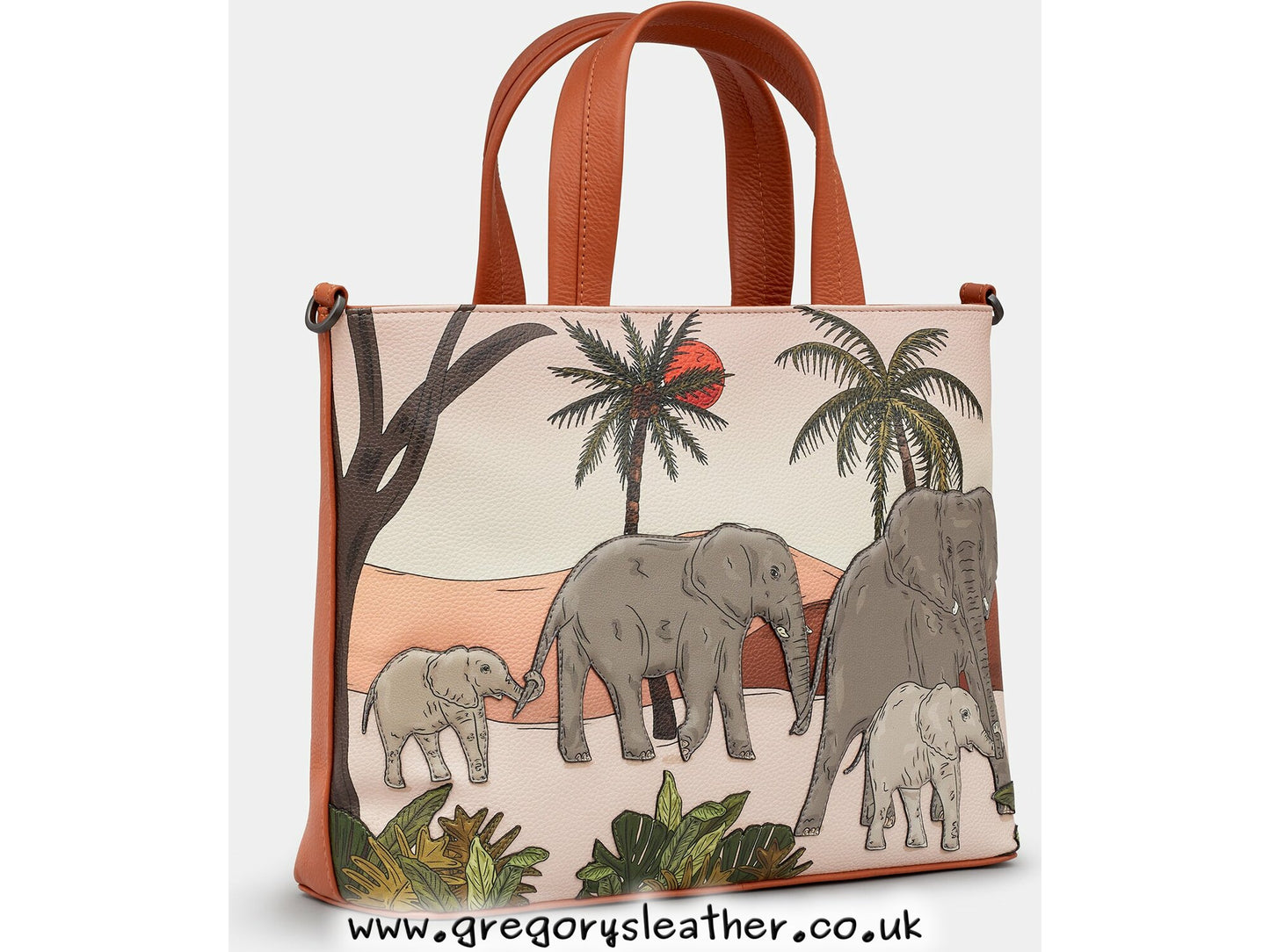 Elephant Parade Leather Grab Bag by Yoshi