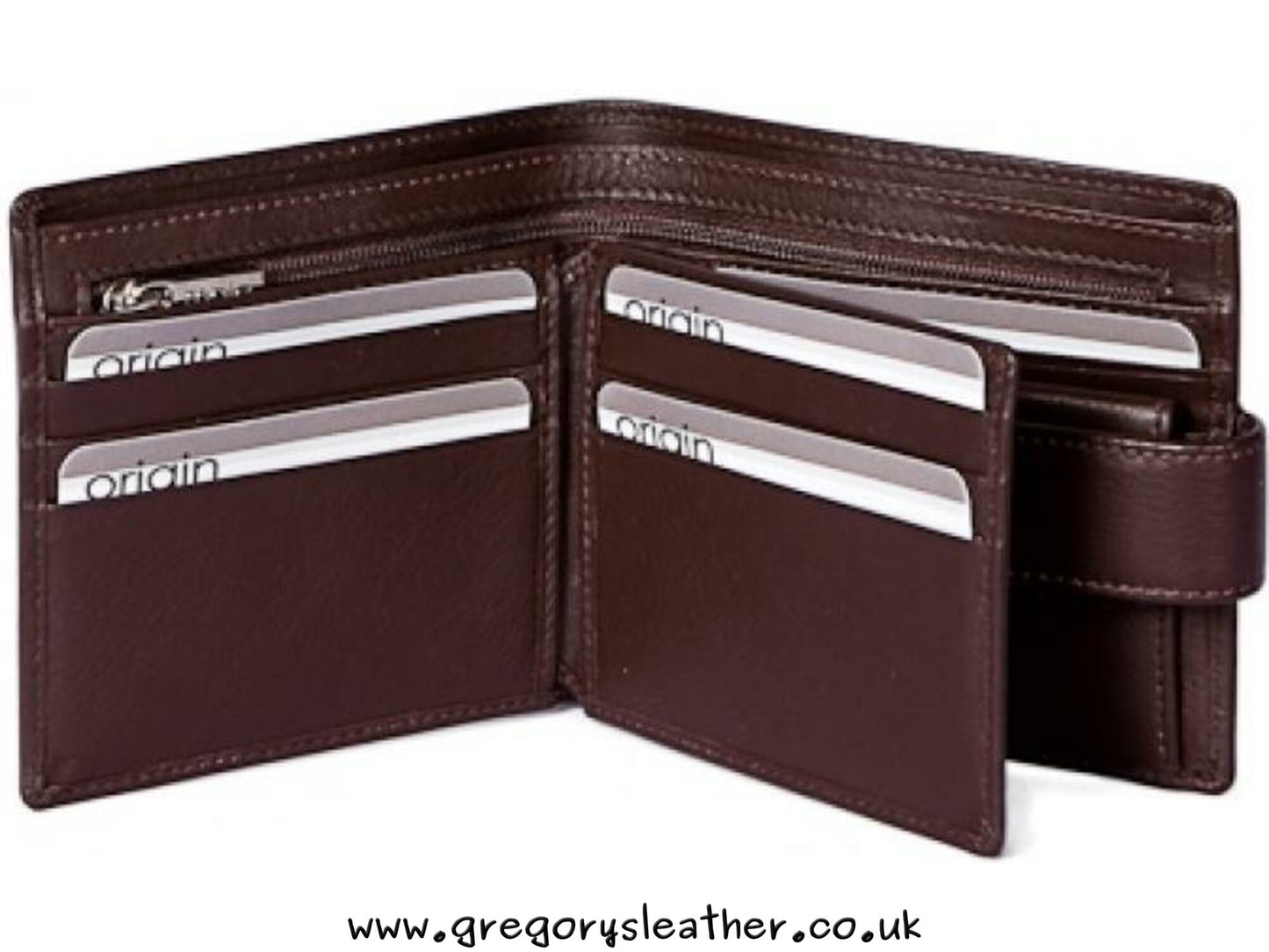 Black Origin Tab Wallet with Coin Pocket & RFID Protection by Mala