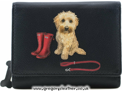 Cocos Walk Coco's Walk Tri Fold Purse In Navy - by Mala