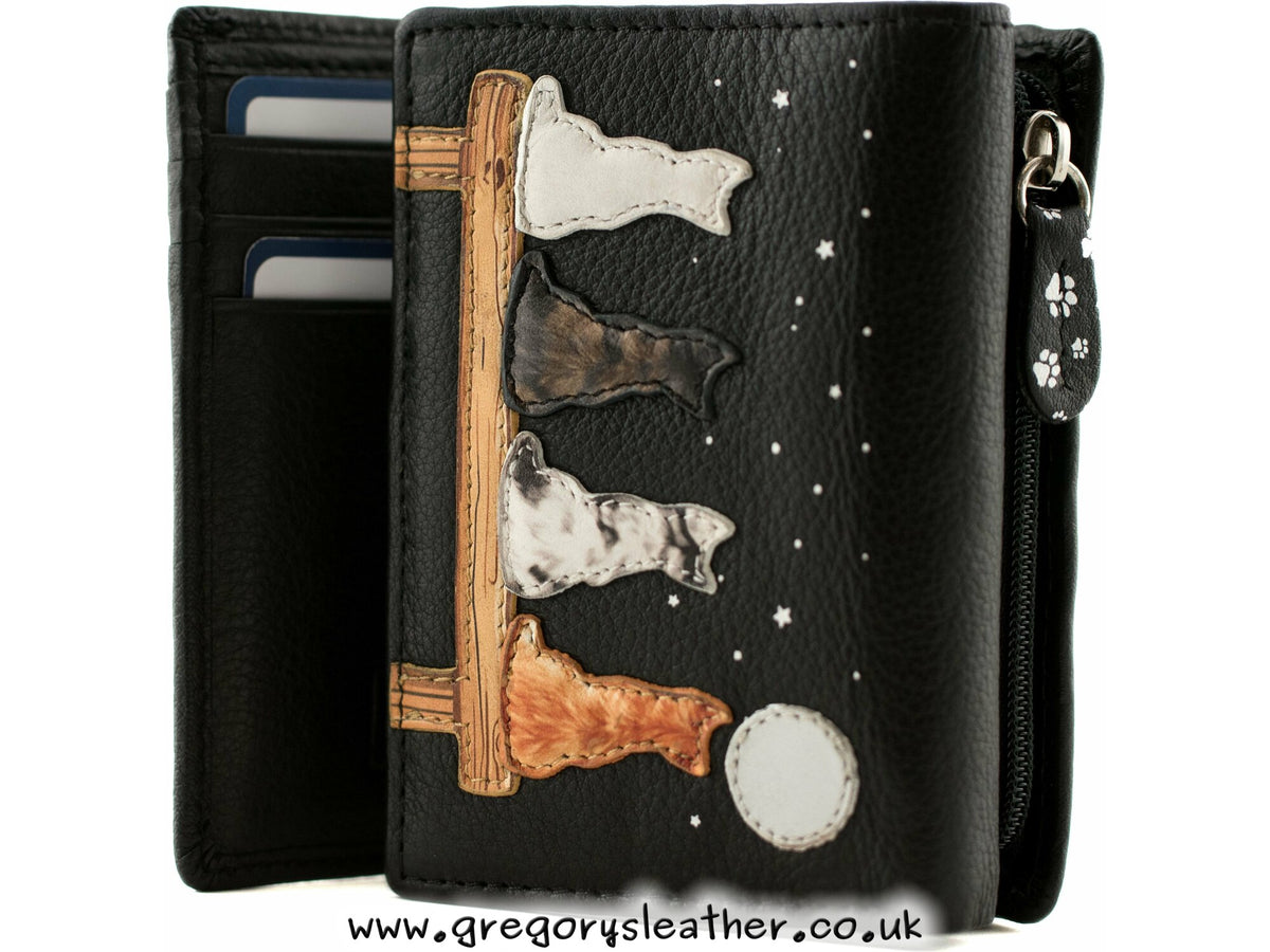 Black Midnight Tri fold Purse - by Mala