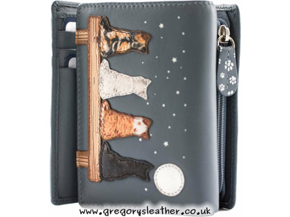 Black Midnight Tri fold Purse - by Mala