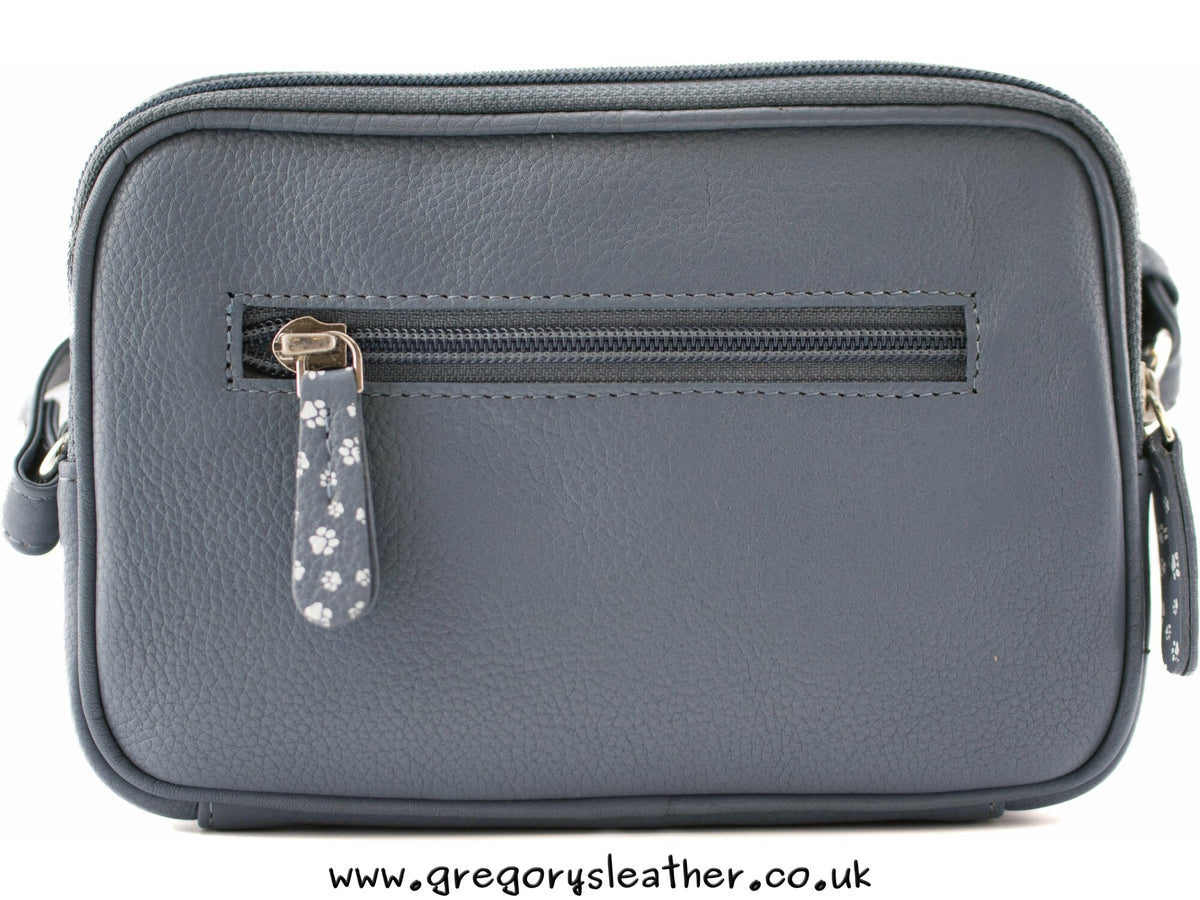Black Midnight Double Zip Crossbody Bag - by Mala