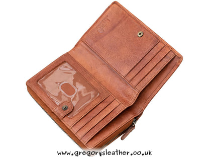 Brandy Arizona Large Leather Purse - by Prime Hide