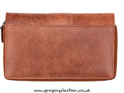Brandy Arizona Large Leather Purse - by Prime Hide