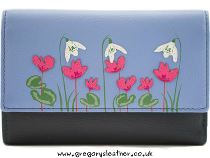 Snowdrop Large Tri fold Purse - by Mala