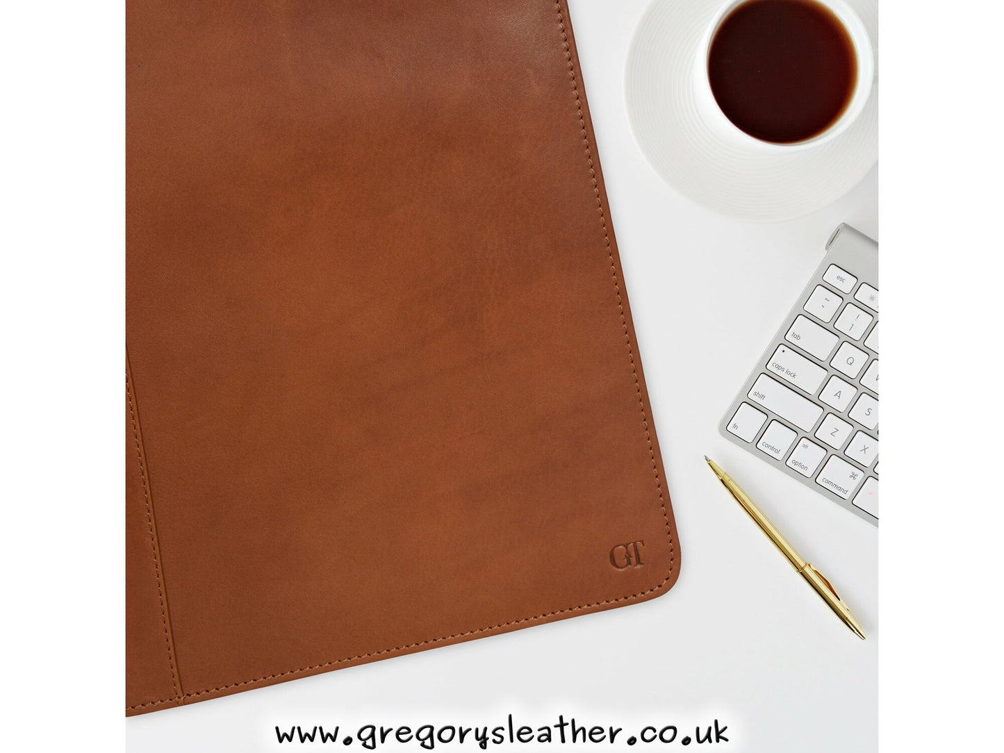 Tan  Zip-round Underarm Folio by Grains & Tan