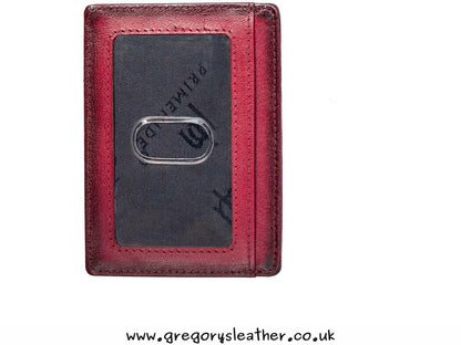 Brown Carlton Super Slim Leather Credit Card Holder - by Prime Hide