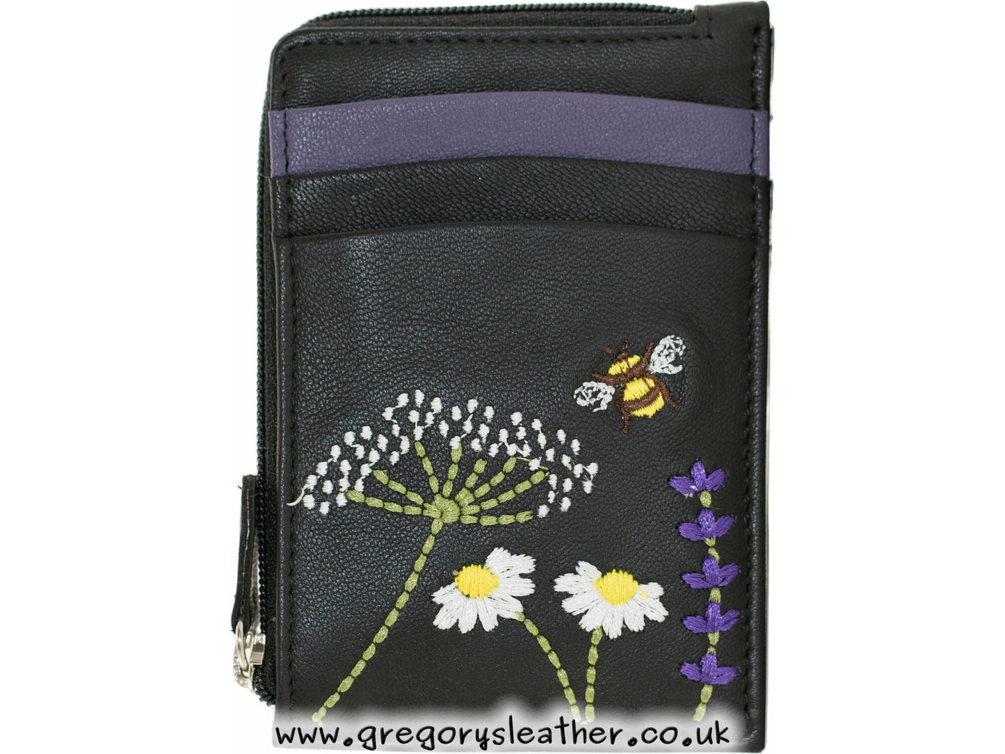 Black Blossom Coin And Card Purse - by Mala