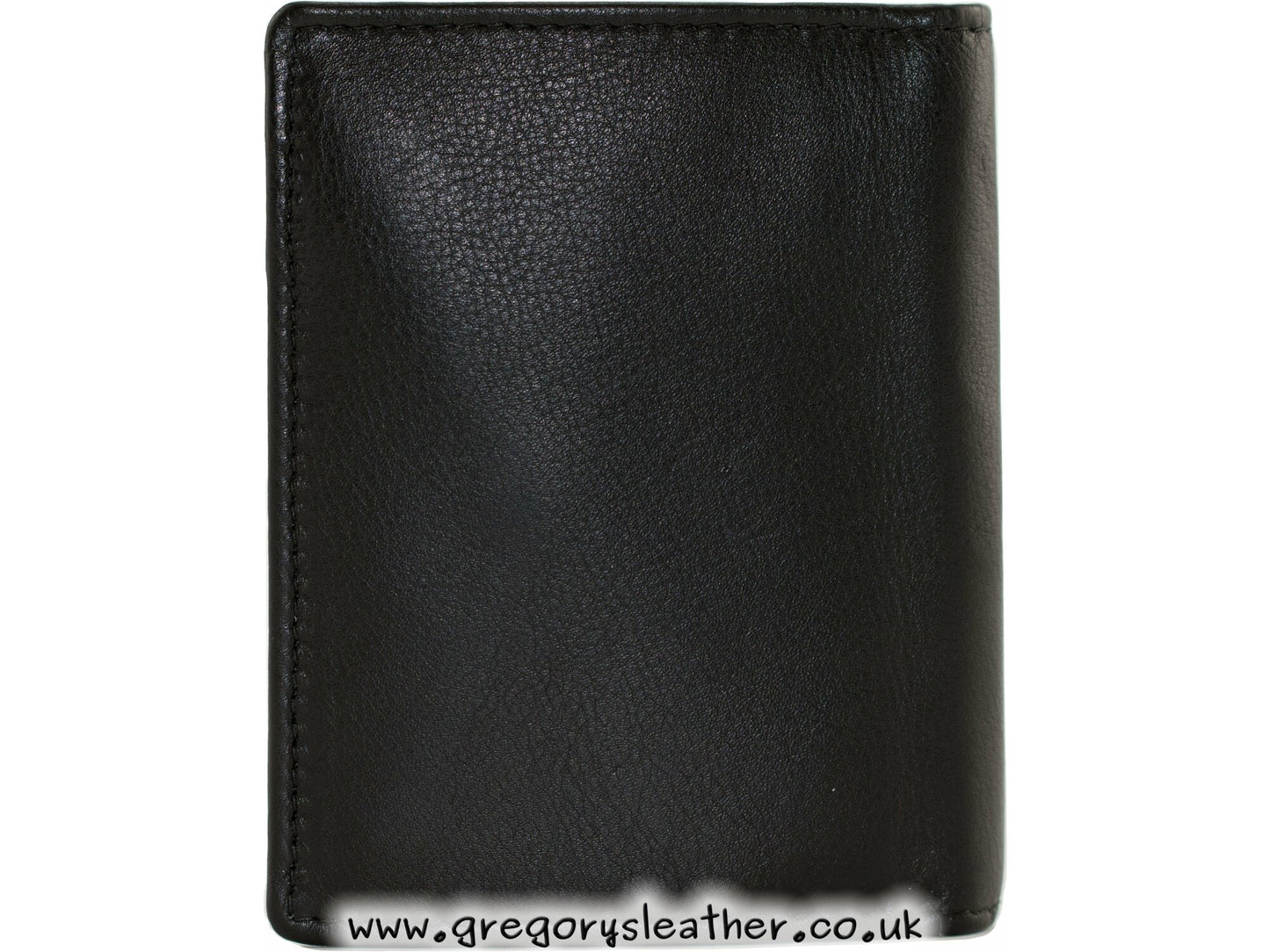 Black Origin Plain Leather Compact Shirt Wallet With Coin Pocket - by Mala