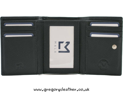 The Meowfia Leather Tri fold Purse - by Mala