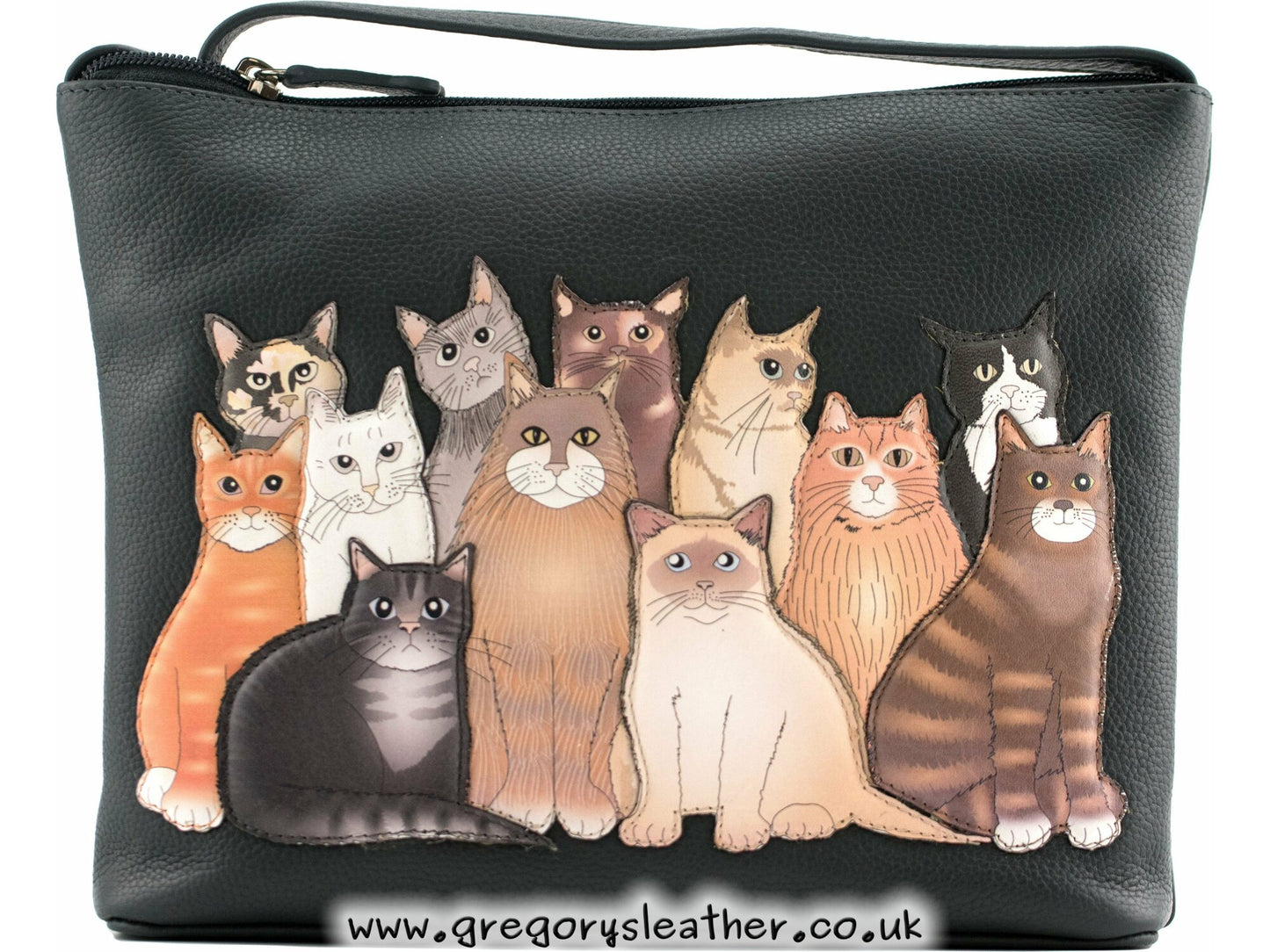 The Meowfia Leather Midi Crossbody Bag - by Mala
