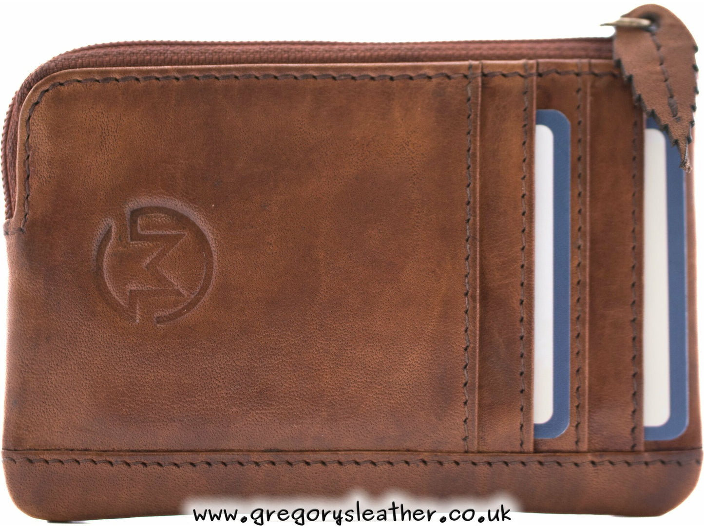 Tan Wildbloom Wild Bloom Classic Tan Leather Coin & Card Purse - by Mala