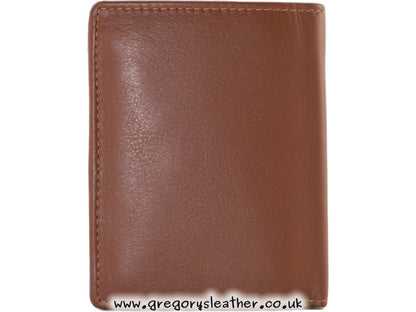 Black Origin Plain Leather Compact Shirt Wallet With Coin Pocket - by Mala