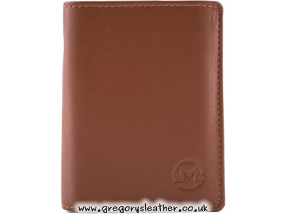 Black Origin Plain Leather Compact Shirt Wallet With Coin Pocket - by Mala