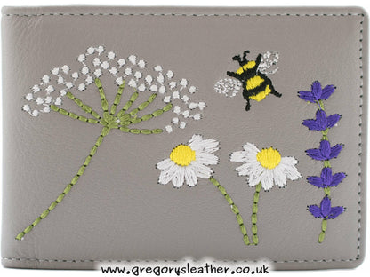 Black Blossom ID and Card Holder - by Mala