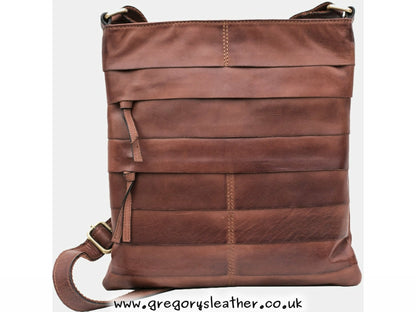 Brown Ridgeback Leather Crossbody Bag - by Prime Hide