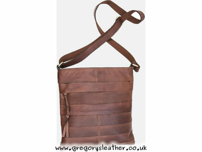 Brown Ridgeback Leather Crossbody Bag - by Prime Hide