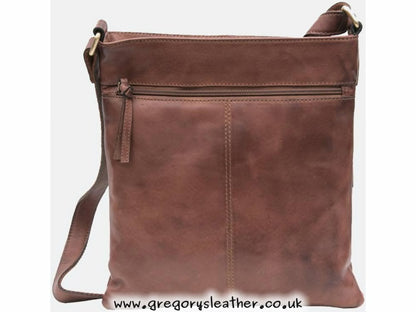 Brown Ridgeback Leather Crossbody Bag - by Prime Hide