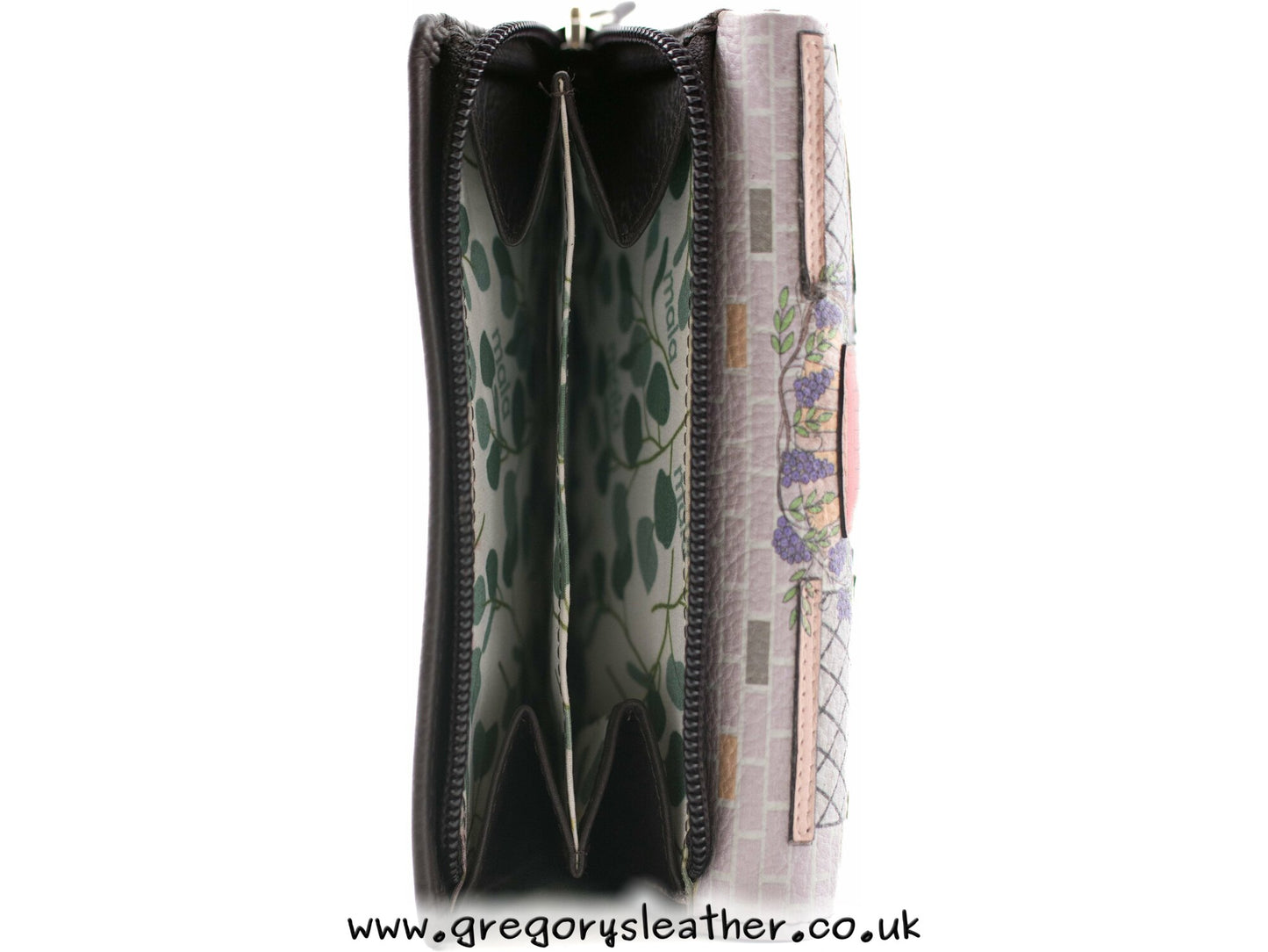 Gone To Pot Large Leather Tri fold Purse - by Mala