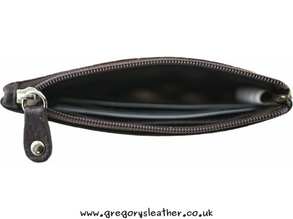 Gone To Pot Leather Coin and Card Purse - by Mala