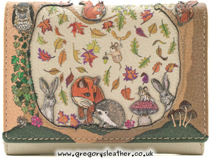 Foxglove Forest Compact Tri fold Purse - by Mala