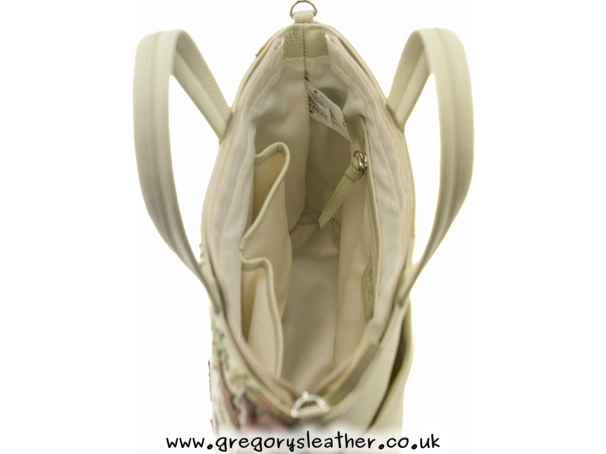 Foxglove Forest Leather Multiway Grab bag - by Mala