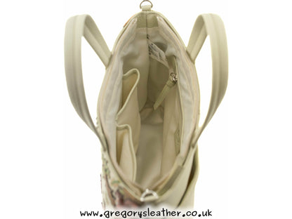 Foxglove Forest Leather Multiway Grab bag - by Mala