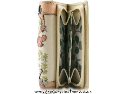 Foxglove Forest Compact Tri fold Purse - by Mala