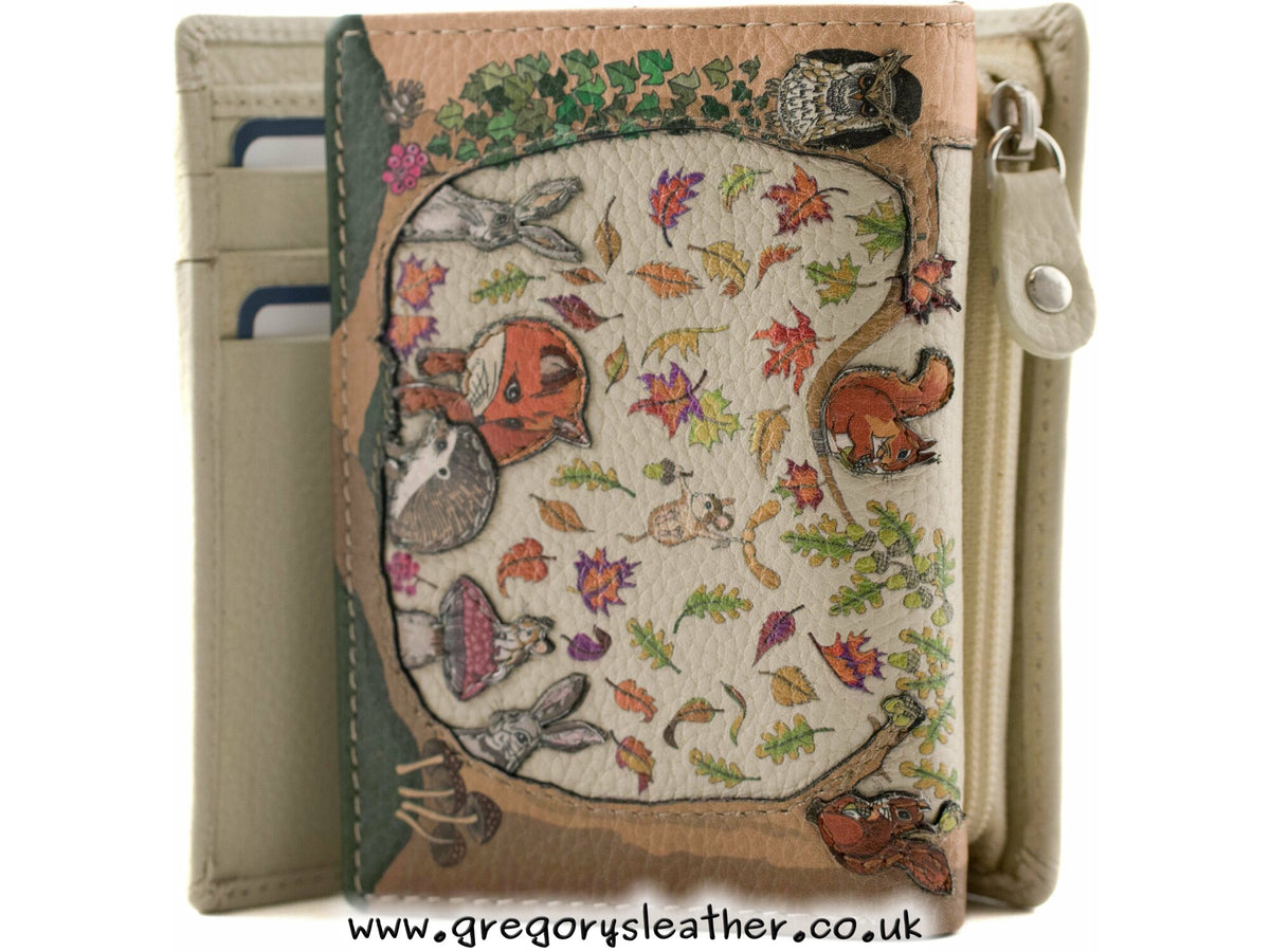Foxglove Forest Compact Tri fold Purse - by Mala
