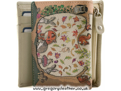 Foxglove Forest Compact Tri fold Purse - by Mala