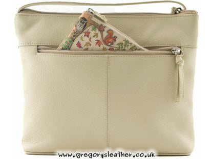 Foxglove Forest Leather Midi Crossbody Bag - by Mala