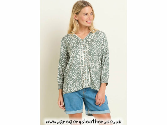 Green Orla Blouse by Brakeburn