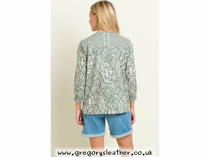 Green Orla Blouse by Brakeburn