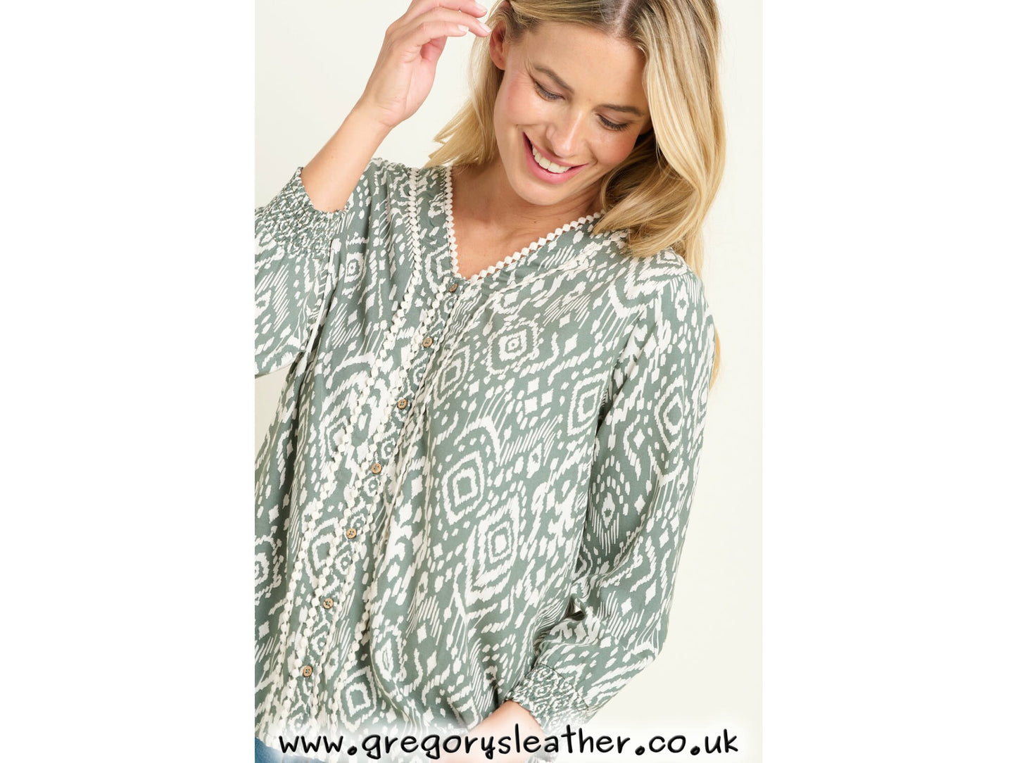 Green Orla Blouse by Brakeburn